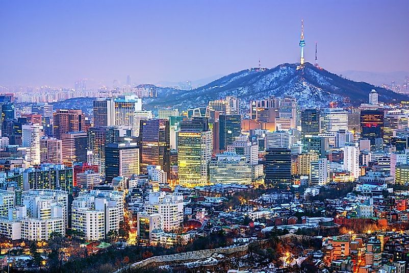 Night descends upon the bright lights, hustle, and bustle of Seoul.