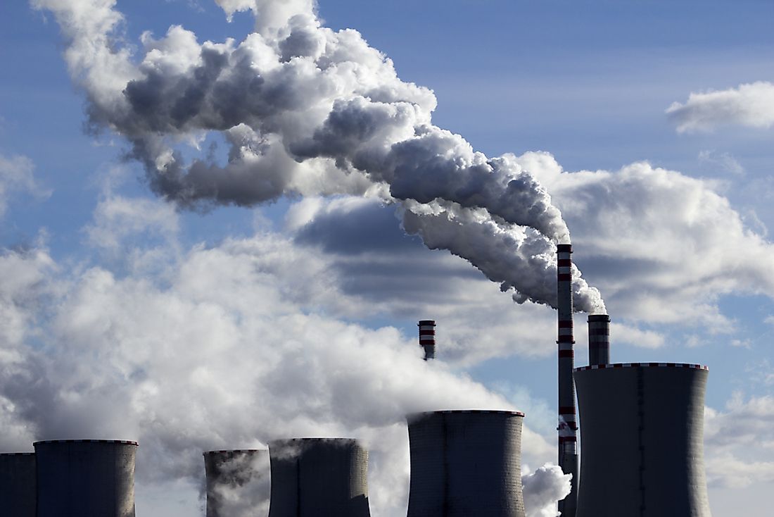 Coal power plants generate a high amount of pollution. 