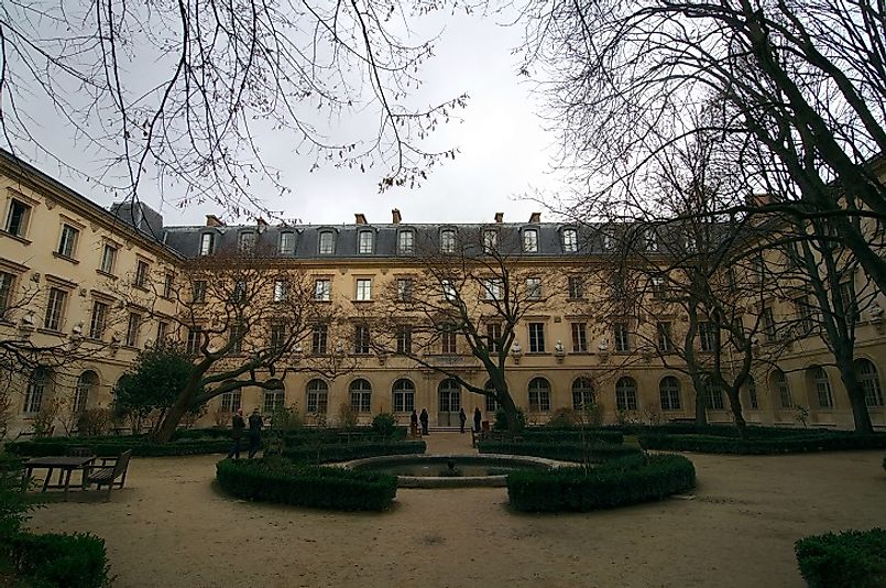A courtyard at the École Normale Supérieure in Paris.