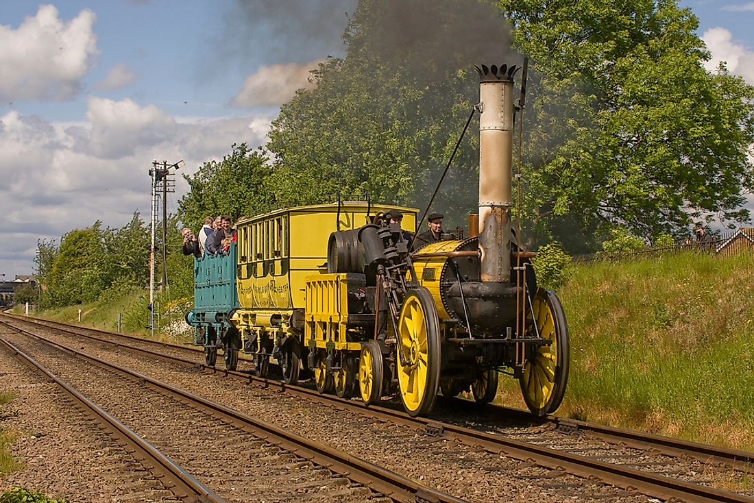 The Stephensons' locomotive was referred to as the ‘rocket’ as it could move loads at a speed of 36 miles per hour.  Editorial credit: Kev Gregory / Shutterstock.com
