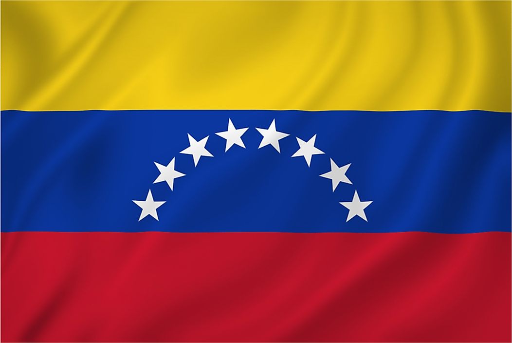The flag of Venezuela.