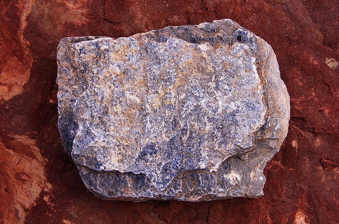 A slab of andesite. 