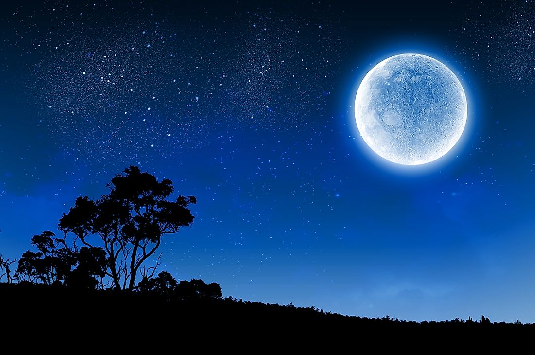 A blue moon refers to an extra unexpected full moon. 