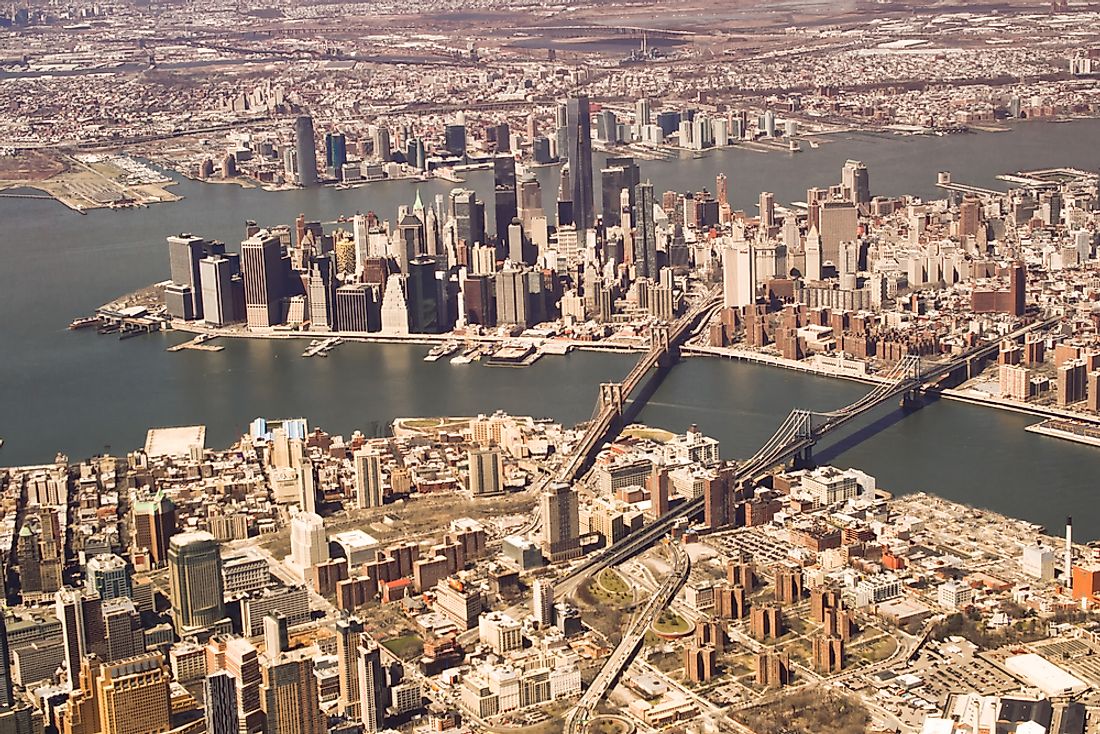 New York is one of the world's largest cities by both land area and population. 