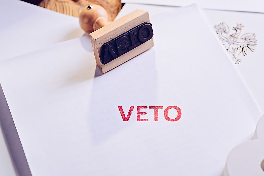 A presidential veto can be overwritten. 