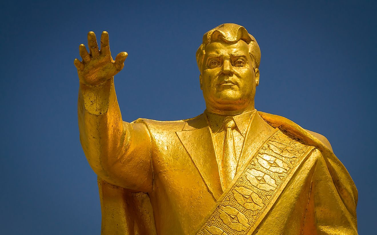 This may be surprising, but Niyazov fancied statues of himself, particularly in gold. Jakub Buza / Shutterstock.com.