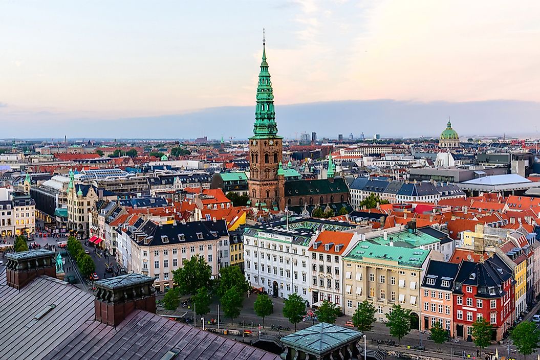 Copenhagen is located on two of Denmark's most populated islands.