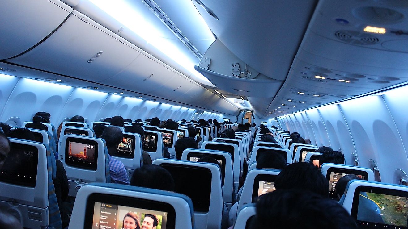 Inside an Oman Air aircraft. Image credit: Pexels.com