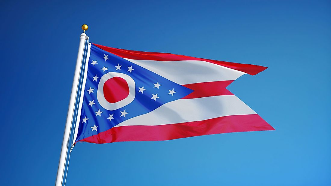 The flag, known as the "Ohio Burgee" is named for its unique swallowtail shape. 