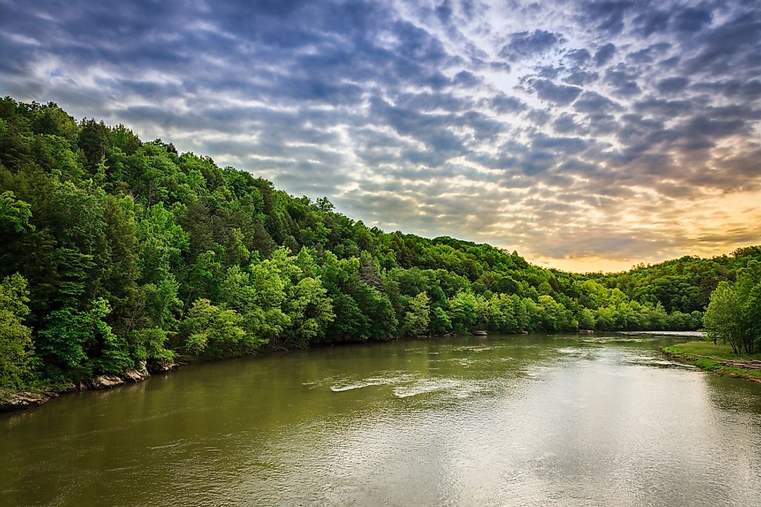 The Cumberland River in Kentucky. 