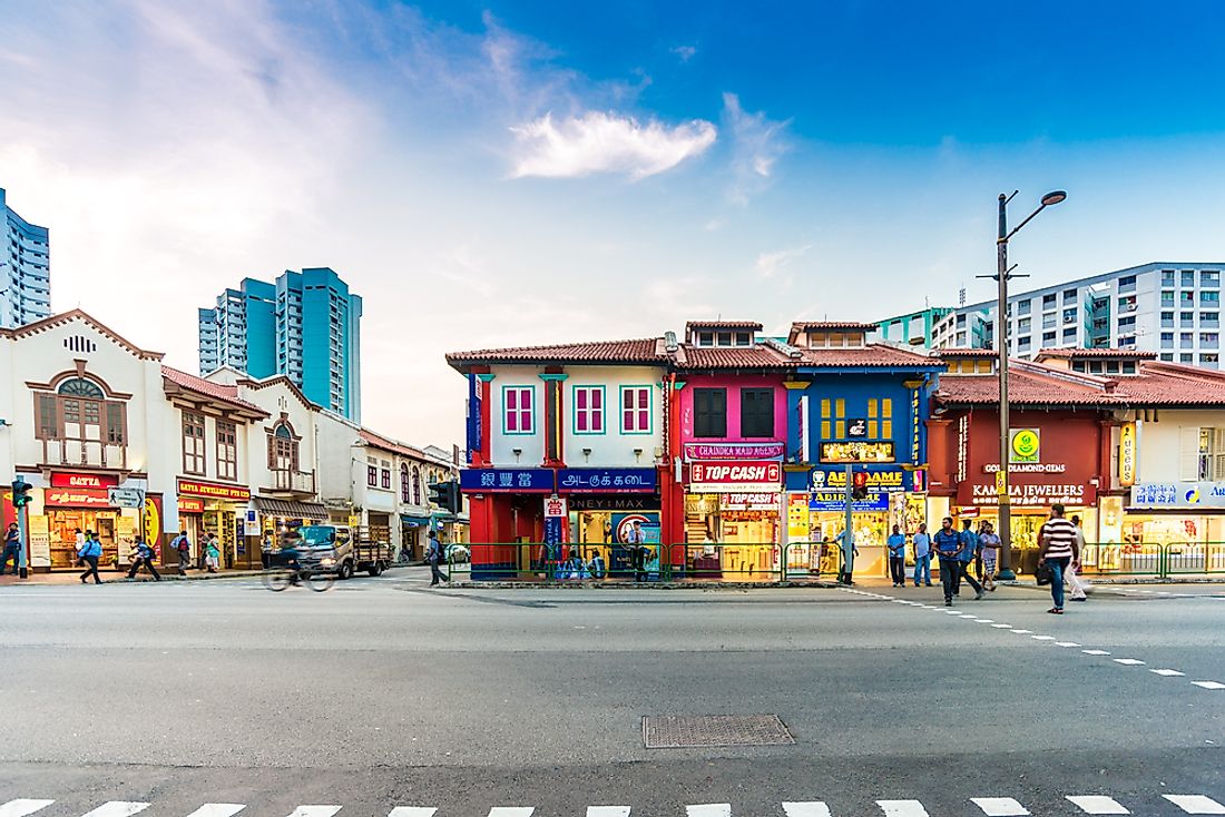 Colorful buildings in Singapore. Editorial credit: Makhh / Shutterstock.com. 