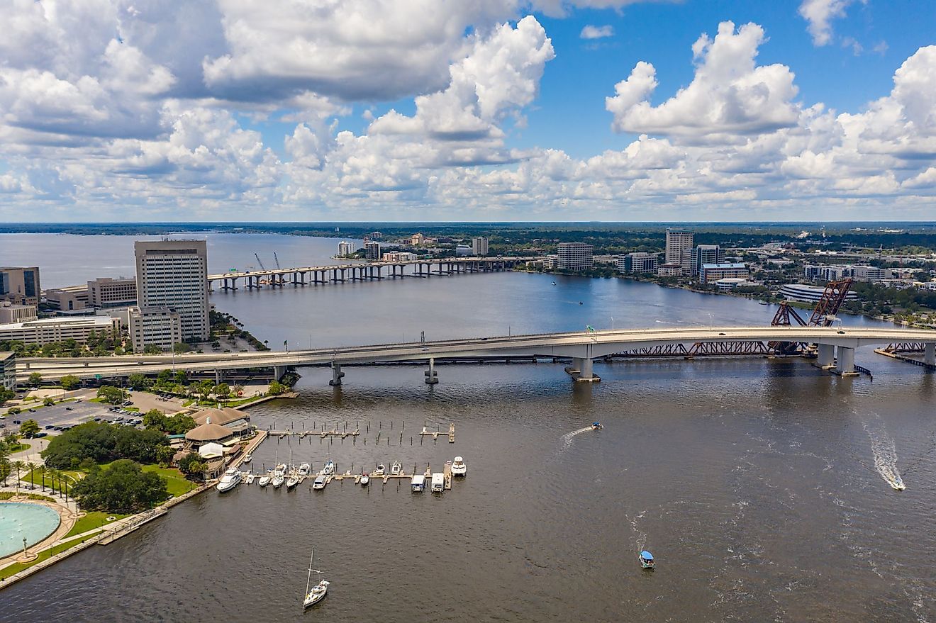 St. Johns River in downtown Jacksonville, Florida