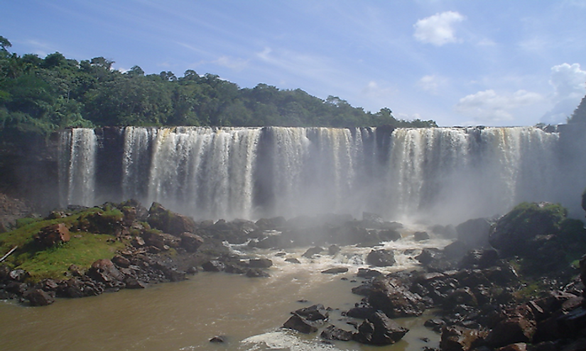 The Salto Ñacunday waterfall in the Ñacunday National Park​.