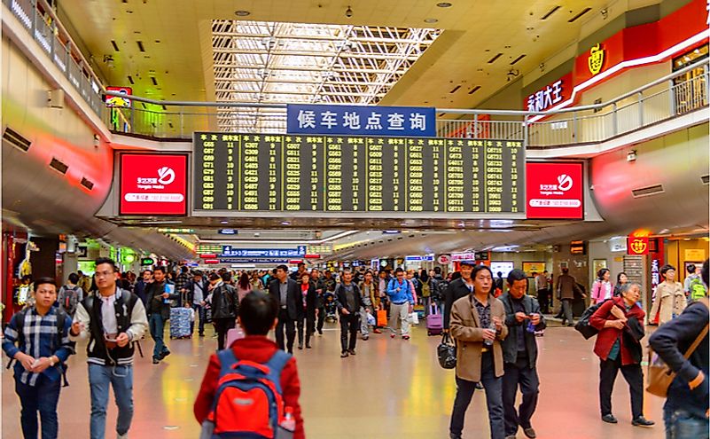 Western Railway station of Beijing, China. Editorial credit: Anton_Ivanov / Shutterstock.com