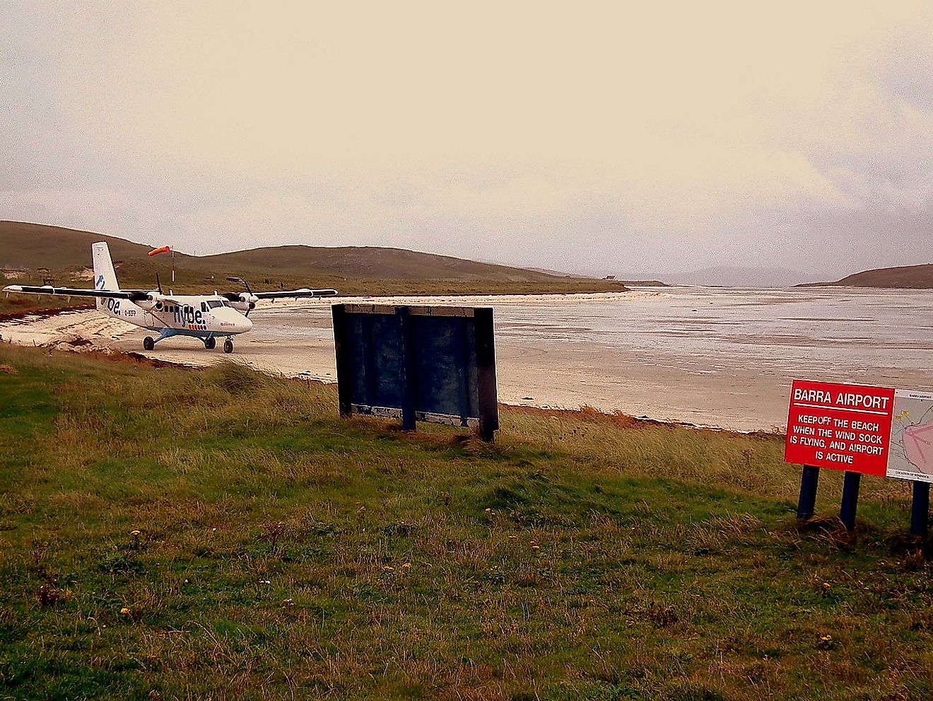 Barra Airport in Scotland has a runway on the beach.