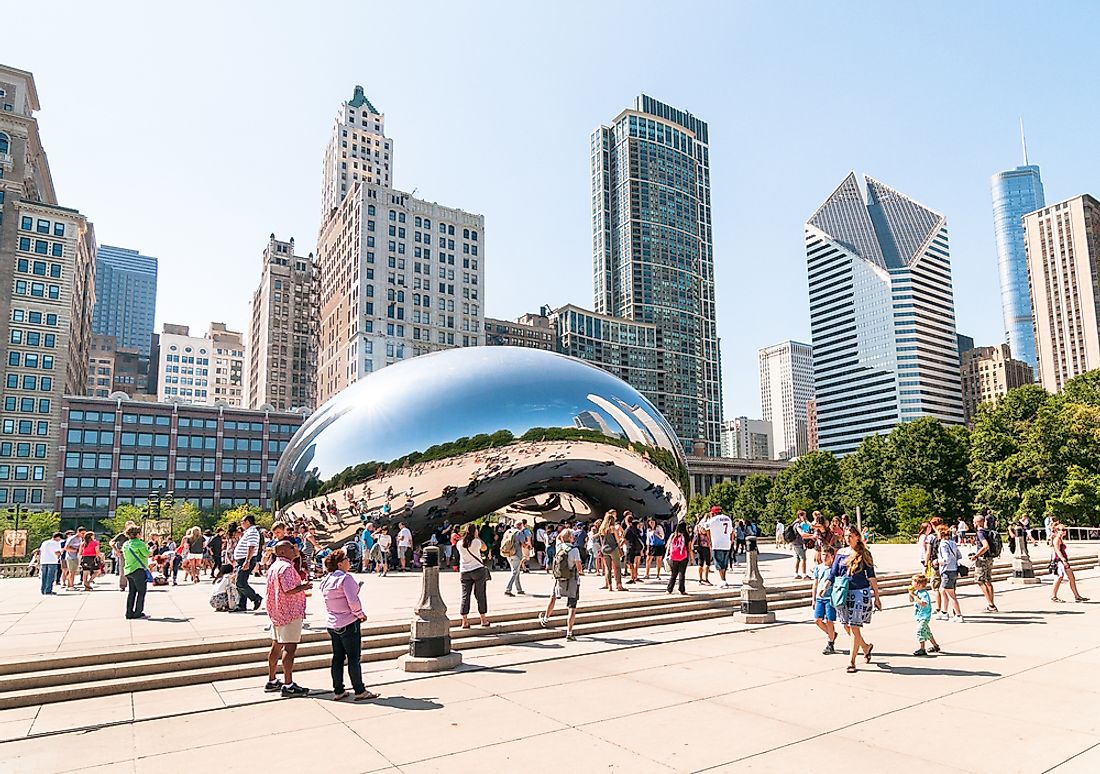 Millennium Park is the largest city square in the United States. Editorial credit: elesi / Shutterstock.com. 