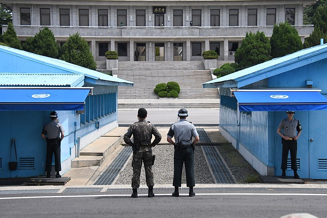 Camp Bonifas is located nearby the Korean Demilitarized Zone (pictured here). Photo credit: Meeh / Shutterstock.com. 