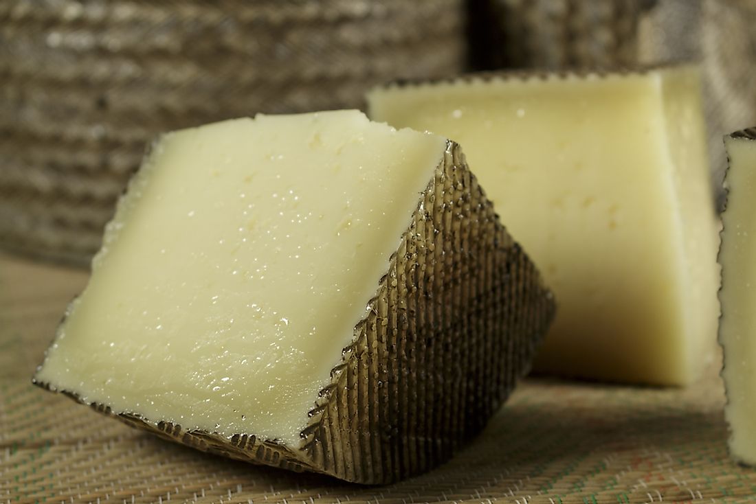 Cheese processed from sheep's milk. 