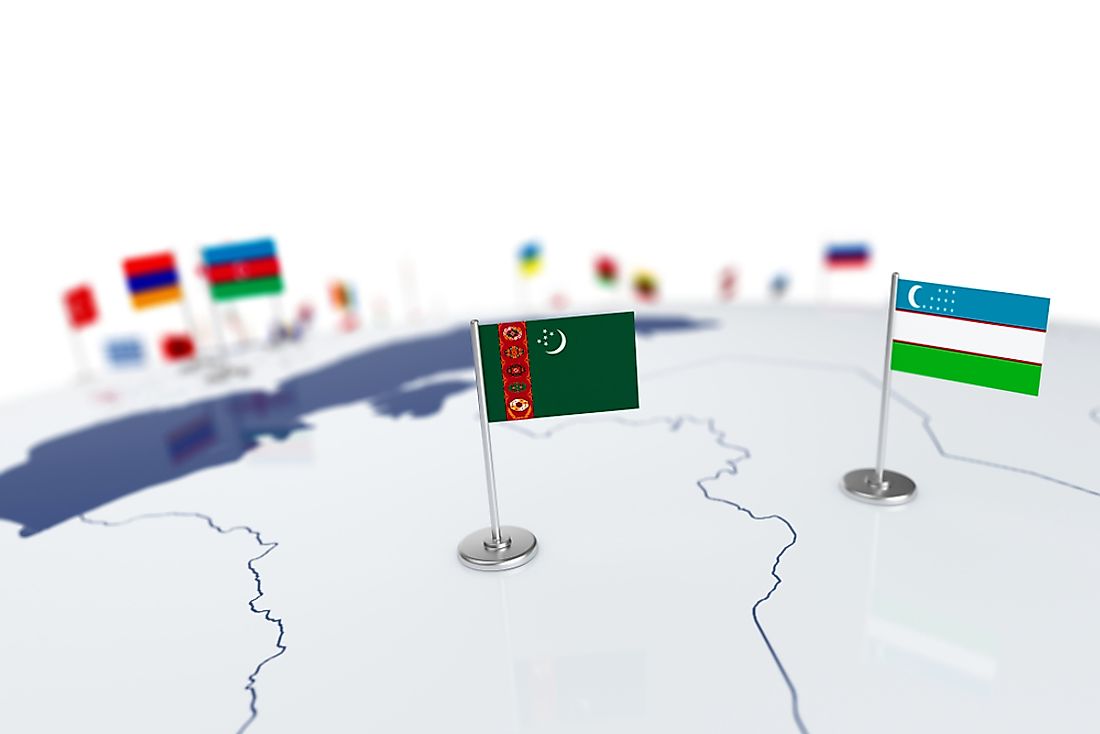 Turkmenistan shares a very lengthy border with its neighbor, Uzbekistan. 