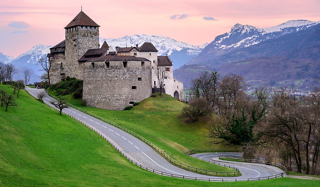 Vaduz Castle is the official residence of the Prince of Liechtenstein.