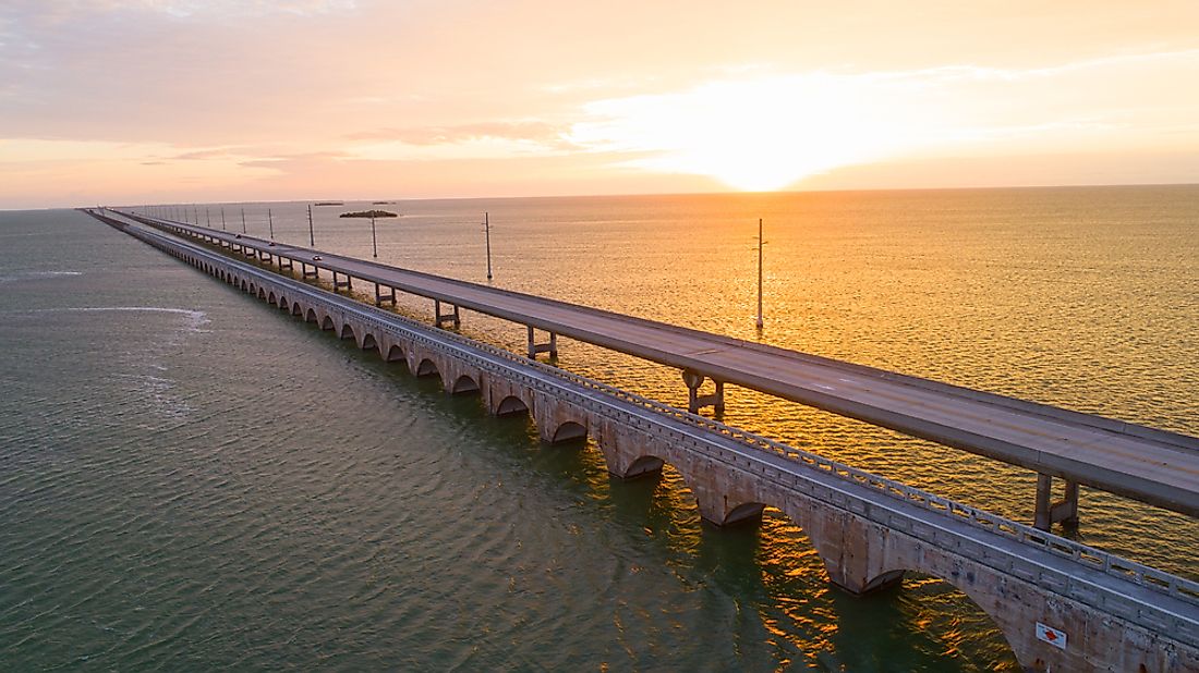 The bridge leading to the Florida Keys. 