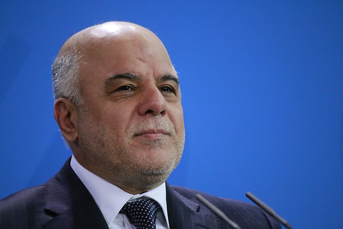 Haider al-Abadi became the Iraqi Prime Minister in 2014. Editorial credit: 360b / Shutterstock.com. 