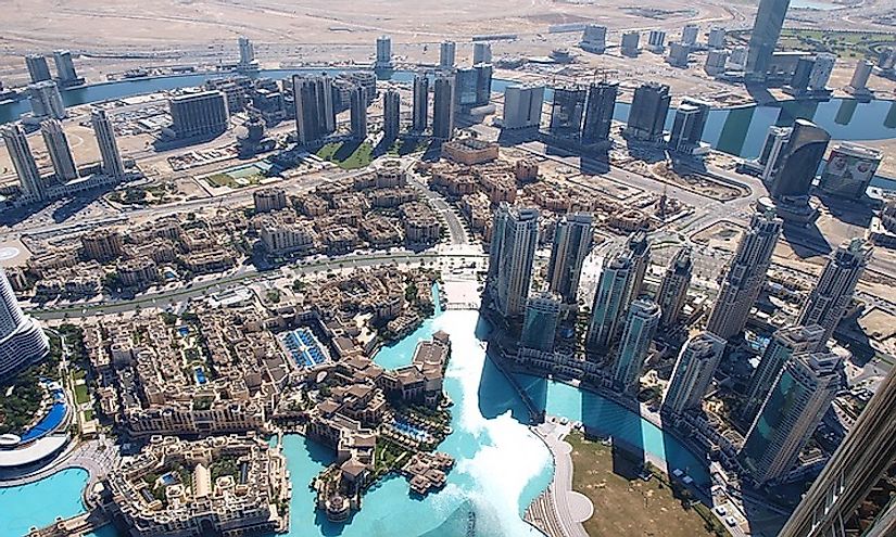 Dubai, a global city, is the biggest city in the United Arab Emirates.