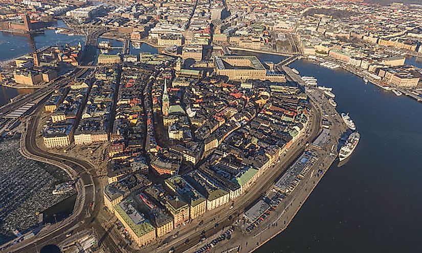 The Old Town of Stockholm in Sweden.