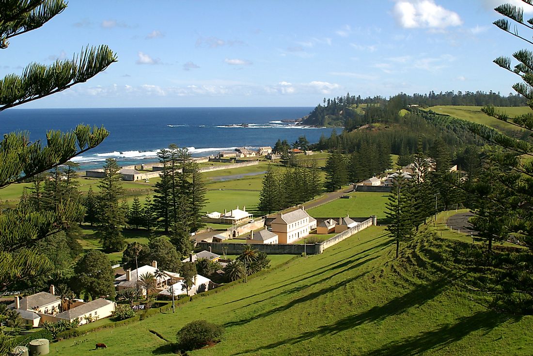 Heritage buildings on Norfolk Island. 
