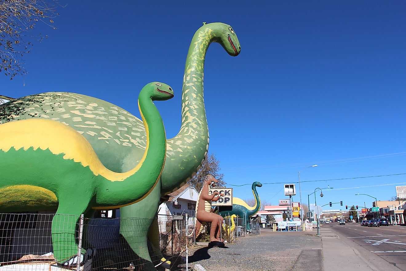 Dinosaur Gift Shops in Holbrook, Arizona.