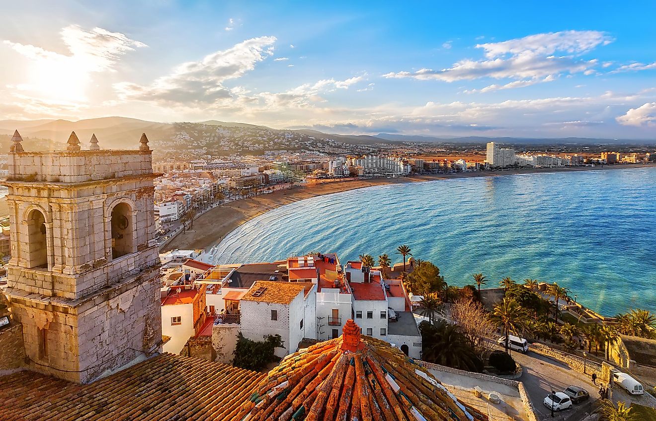 View on Peniscola from the top of Pope Luna's Castle , Valencia, Spain. Image credit: May_Lana/Shutterstock.com