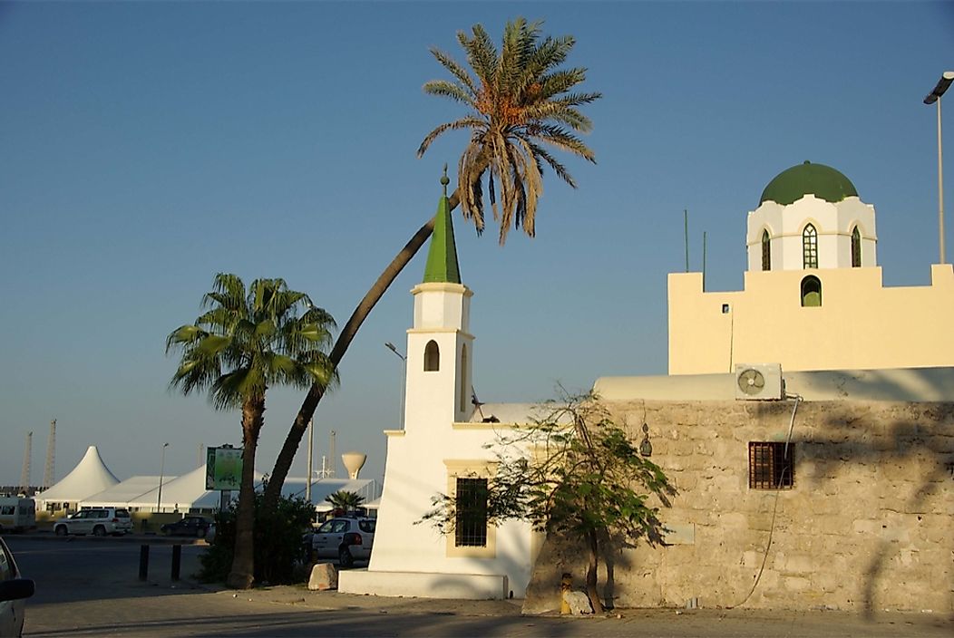 A mosque in Tripoli, Libya.