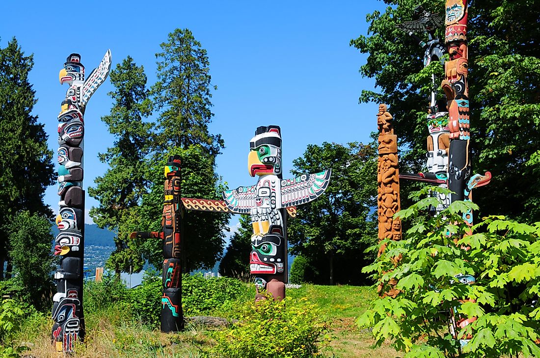 Totems in Stanley Park, Vancouver. 