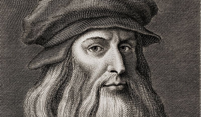 An illustration of Leonardo da Vinci. 