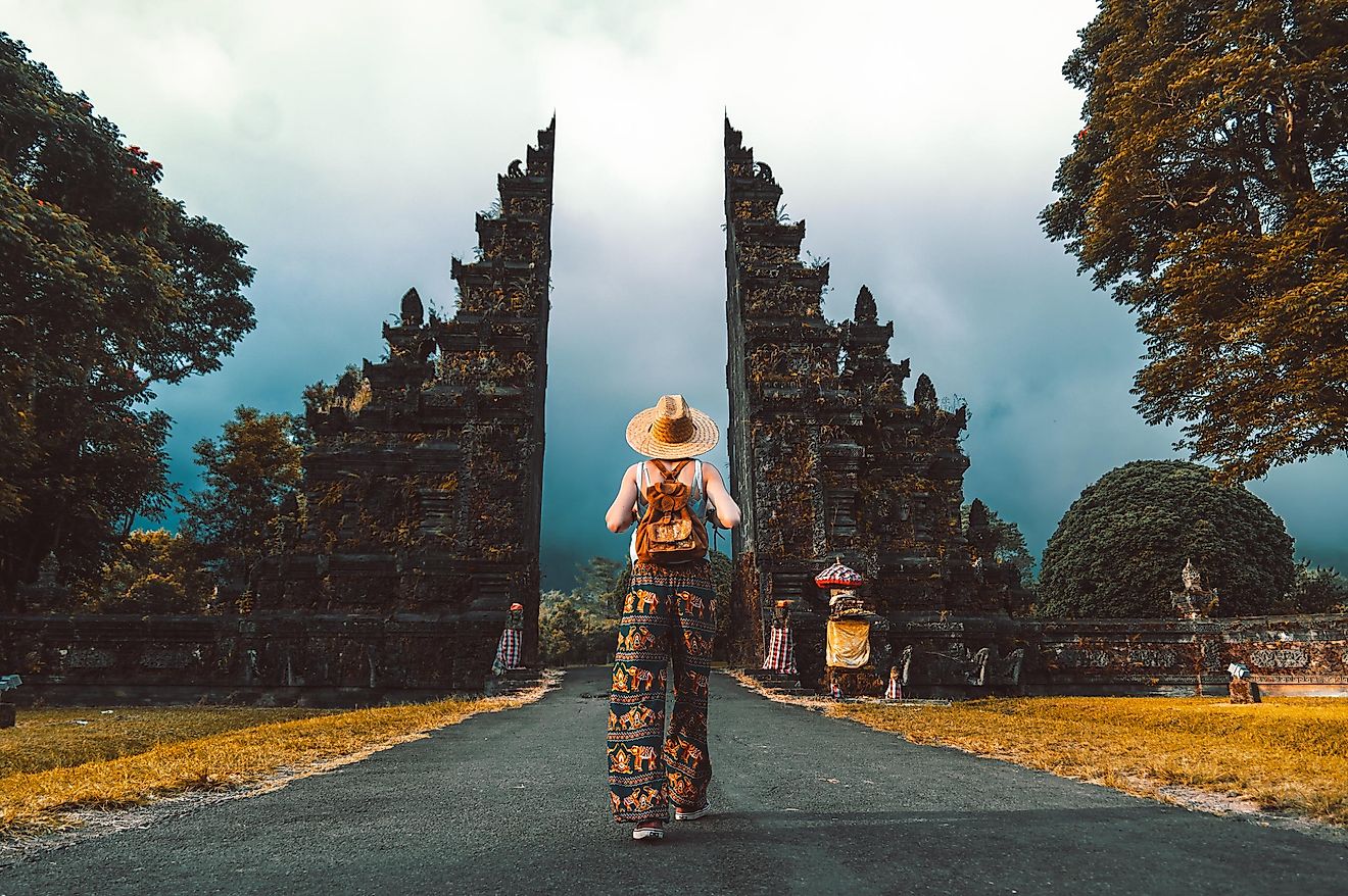A traveler in Indonesia.