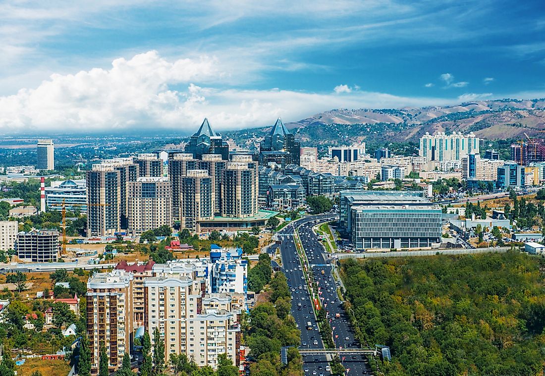 Cityscape of Almaty. 