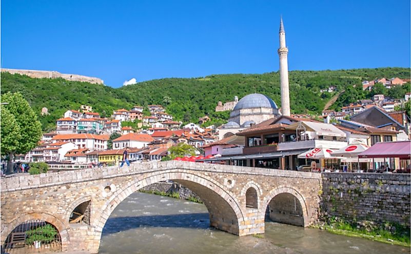 Prizren, Kosovo's second largest city, is located on the banks of the Prizren Bistrica river. Editorial credit: mastapiece / Shutterstock.com