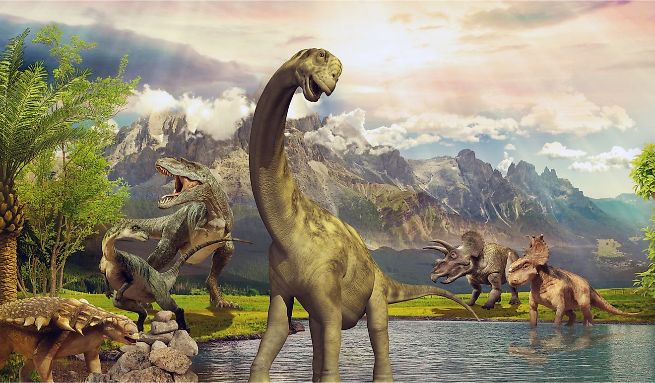 Dinosaurs walked the Earth during the Triassic era millions of years back.