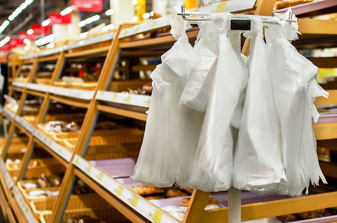 Many nations around the world are banning plastic bags commonly used in stores. 