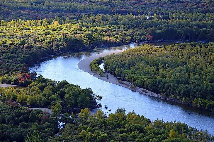 Wetlands along the Argun River.