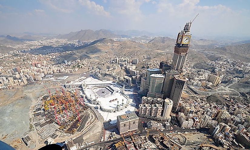 The Abraj Al Bait in Mecca, Saudi Arabia, is the most expensive building in the world.