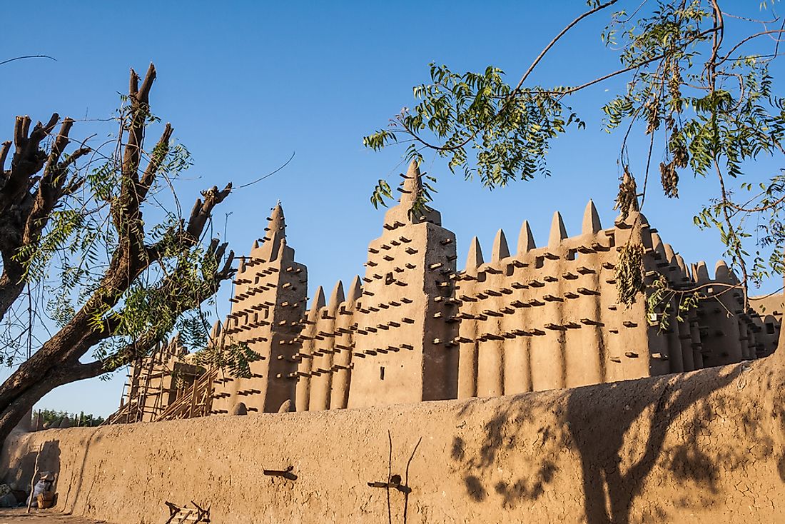 The ​Great Mosque of Djenné in Mali.
