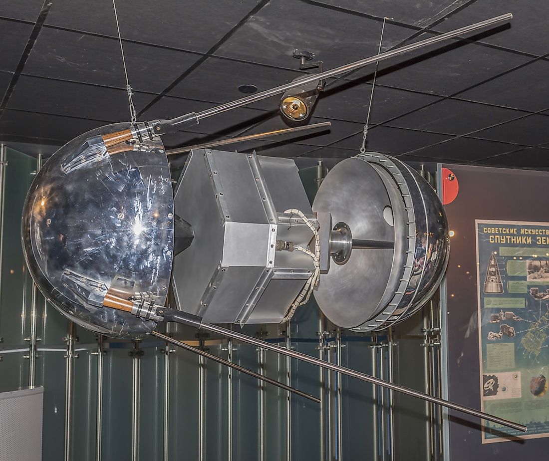 Sputnik 1 remained in space for a period of three months. Editorial credit: Aleks49 / Shutterstock.com
