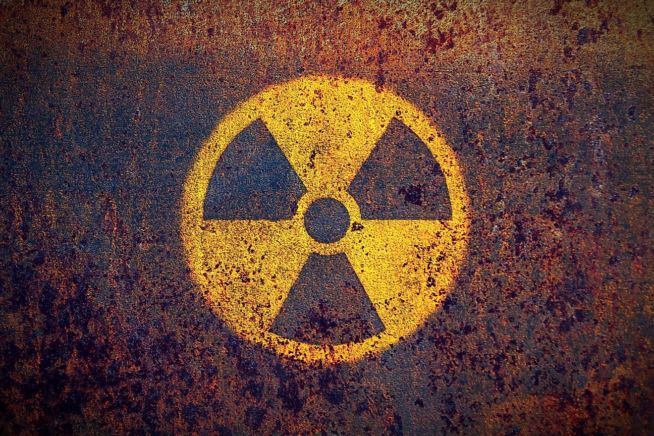 Radioactive danger symbol.