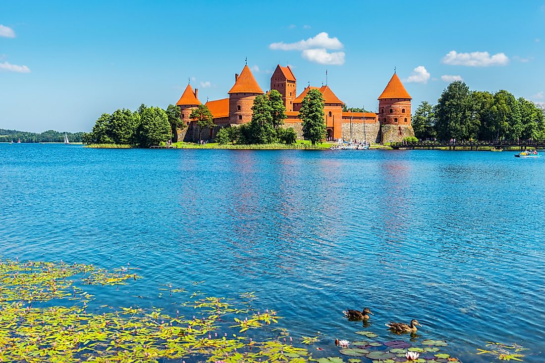 Trakai Island Castle, Lithuania. 