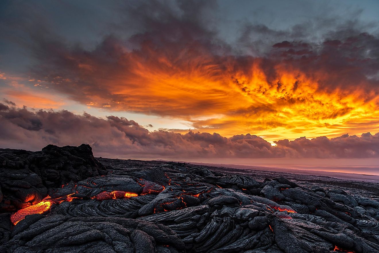Kilauea Volcano can be found on the Big Island of Hawaii, and it is one of the most active volcanoes in the world.