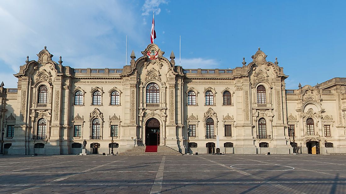 Government Palace in Lima, Peru. 