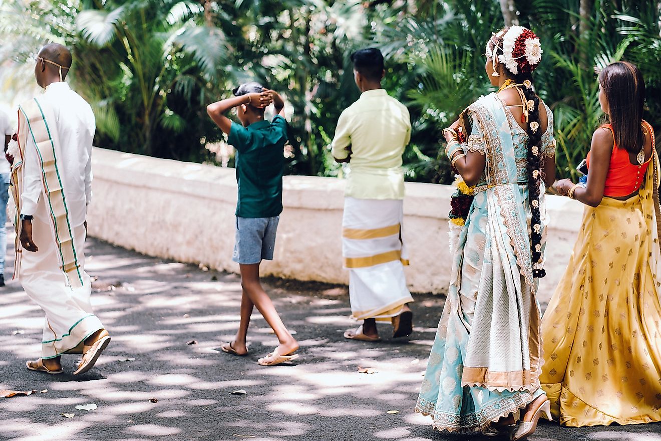 A traditional wedding of local Indian-origin people in Mauritius. Image credit: Lobachad/Shutterstock.com