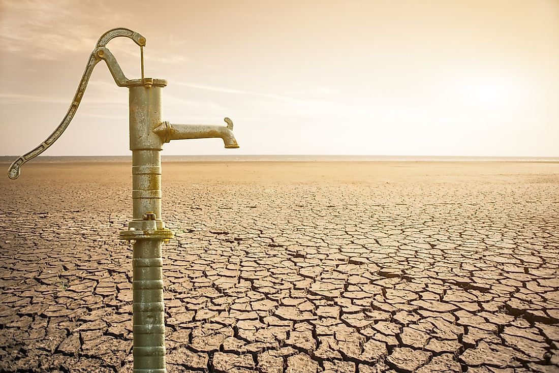 An insufficient supply of water is an example of scarcity. 
