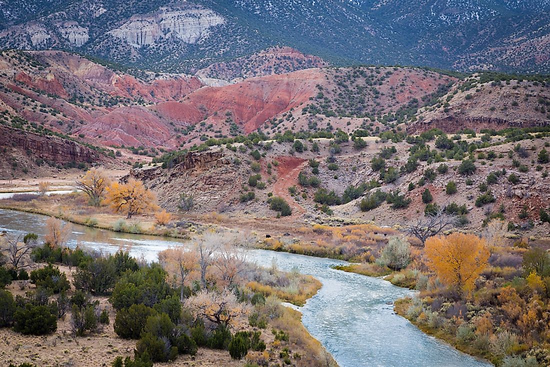 The Rio Grande River in New Mexico.